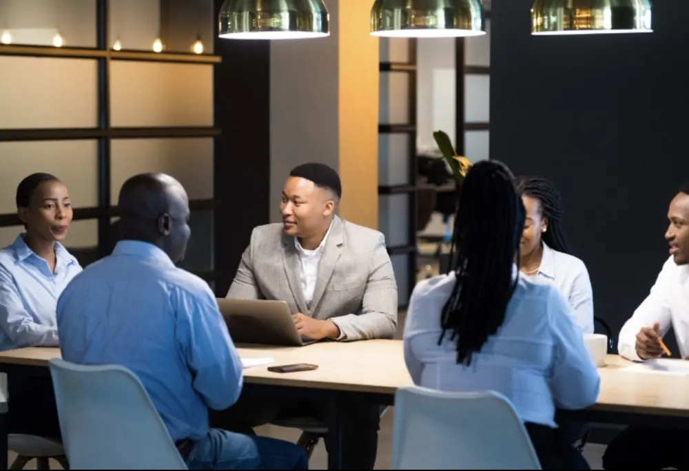 Réunion de dirigeants et entrepreneurs africains